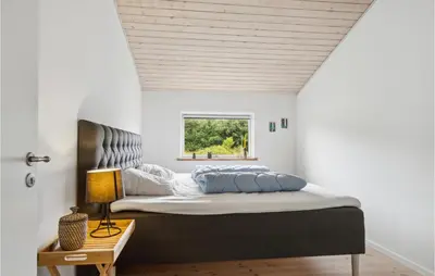 a bedroom with a bed and a window at Pet Friendly Home In Saltum With Wifi in Saltum