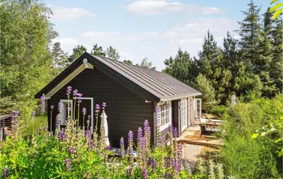 a cottage with purple flowers in front of it at Stunning Home In Fur With Wifi in Fur
