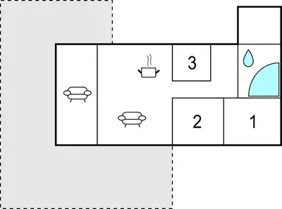 a block diagram of a periodic table with the number three at Stunning Home In Vinderup With Kitchen in Vinderup