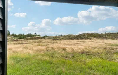 a view of a field from a train window at Nice Home In Fjerritslev With Wifi in Fjerritslev
