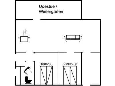 a schematic diagram of the experimental apparatus at Holiday Home Velika - 1-2km from the sea by Interhome in Thisted