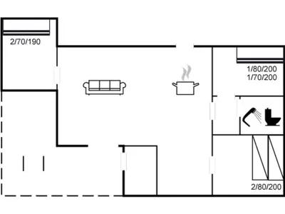 a schematic diagram of the experimental facility at Holiday Home Sulo - 1-4km from the sea by Interhome in Torsted