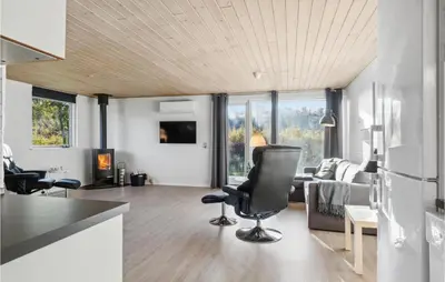 a living room with a couch and a chair at Amazing Home In Farsø With Wifi in Farsø
