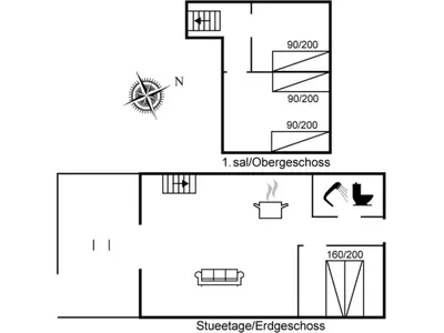a schematic diagram of the experimental apparatus at Apartment Milly - 150m to the fjord by Interhome in Vestervig
