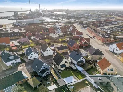 an aerial view of a small town with houses at Holiday Home Ullakarin - 200m from the sea by Interhome in Thyborøn