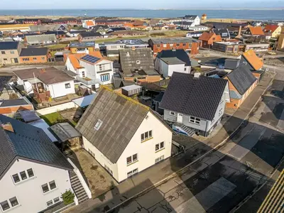 an aerial view of a town with houses at Holiday Home Ullakarin - 200m from the sea by Interhome in Thyborøn