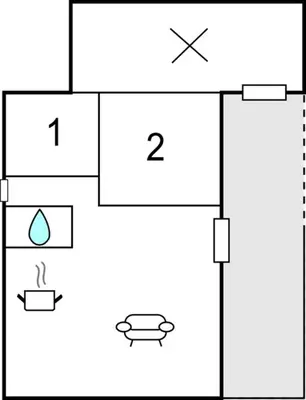 a block diagram of a block diagram of a house at Holiday Home Farsø Op-1966 in Farsø