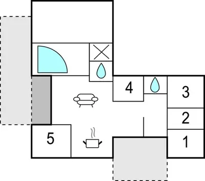 a block diagram of a block diagram of a block puzzle at Gorgeous Home In Harboøre With Kitchen in Harboør