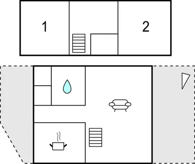 a diagram of a house with different diagrams at Nice Home In Farsø With Kitchen in Farsø