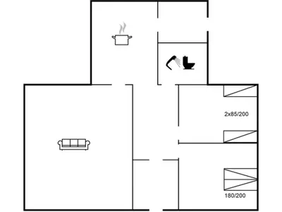 three boxes with different symbols on a white background at Holiday Home Satu - 2km from the sea by Interhome in Blokhus