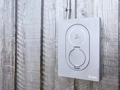 a lightswitch attached to a wooden wall at 8 person holiday home in Hurup Thy-By Traum in Sindrup