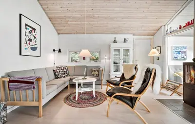 a living room with a couch and chairs at 3 Bedroom Gorgeous Home In Fur in Furland