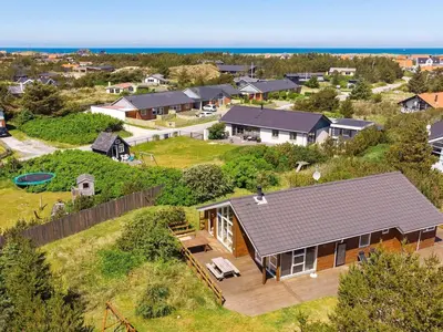 an aerial view of a house at Luxury Eco Cottage in Klitmoller - By Traum Ferienwohnungen in Klitmøller