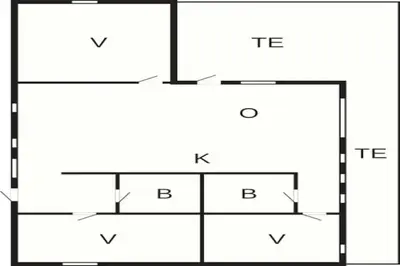a diagram of four squares with different prefixes at 6 person holiday home in Øster Assels-By Traum in Sillerslev