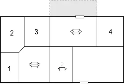 a diagram of a periodic table with four squares at 4 Bedroom Nice Home In Harboøre in Harboør