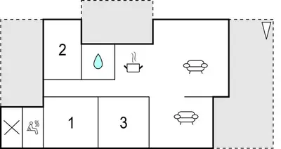 a block diagram of a block diagram of a plant at Three-Bedroom Holiday Home Harboøre With A Fireplace 06 in Harboør