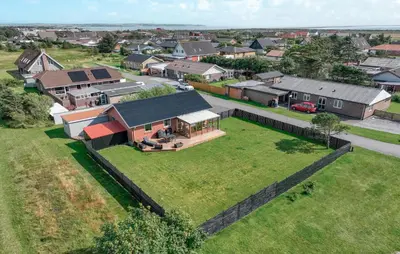 an aerial view of a house with a yard at Amazing Home In Vestervig With Wifi in Vestervig