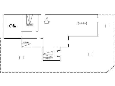 a floor plan of a house at Holiday Home Adisl - 600m to the fjord by Interhome in Løgsted