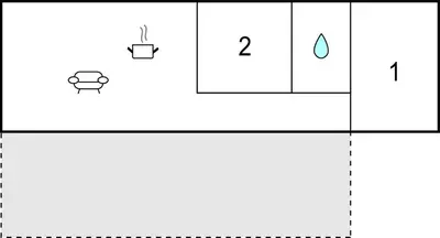 a diagram of the reaction of a water molecule and a drop at 2 Bedroom Pet Friendly Home In Vemb in Vemb