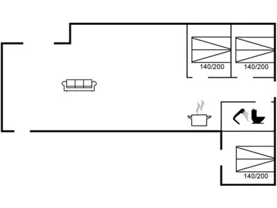 a schematic diagram of the experimental apparatus at Holiday Home Baldo - 800m from the sea by Interhome in Blokhus