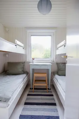 a small room with two beds and a desk at Experience 