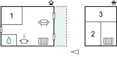 a schematic diagram of a laboratory with the results of the experiment at Gorgeous Home In Vestervig With Sauna in Vestervig