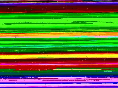 a rainbow colored wall with many different colored lines at Holiday Home Nico - 70m to the inlet by Interhome in Roslev