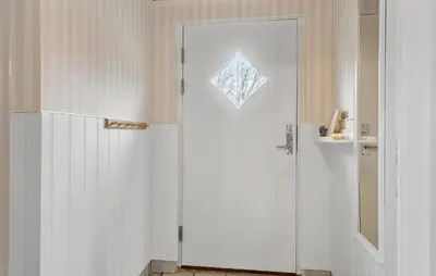 a white door with a window on top of it at Nice Home In Vinderup With Wifi in Vinderup