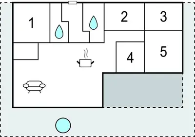 a block diagram of a periodic table of elements at Beach Front Home In Thyholm With Sauna in Thyholm