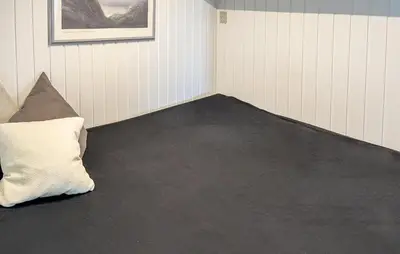 a room with a black floor and white walls at 2 Bedroom Stunning Home In Vinderup in Vinderup