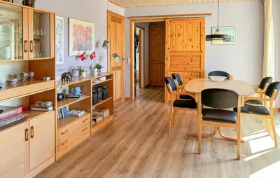 a dining room with a table and chairs at Stunning Home In Farsø With Wifi in Farsø