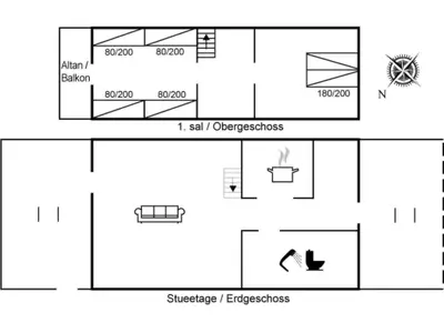 a schematic diagram of the experimental facility at Apartment Kauno - 16km to the fjord by Interhome in Farsø