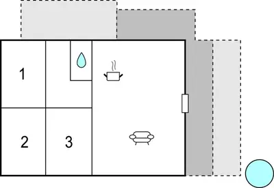 an image of a coordinate grid with a line graph at Awesome Home In Harboøre in Harboør