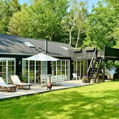 Wooden House With Animals And Kayaks Near Aalborg