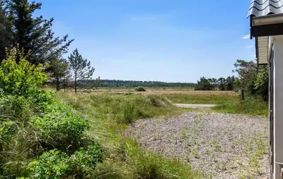 a gravel road leading to a field with trees at Amazing Home In Thisted With Sauna in Thisted