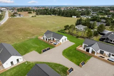 an aerial view of a house with a large yard at 871-Thisted-Smedevej-3-A in Thisted