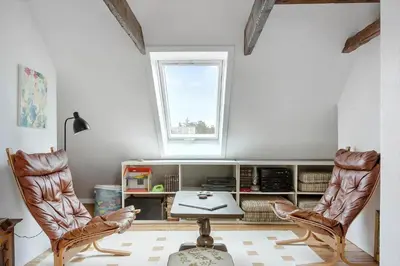 a room with a table and two chairs and a window at 872-Bedsted-Thy-Lyngbyvej-25 in Bedsted Thy
