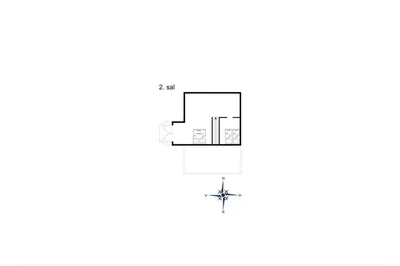 a floor plan of a proposed house for a synagogue at 454-Thisted-Havbovej-36 in Thisted