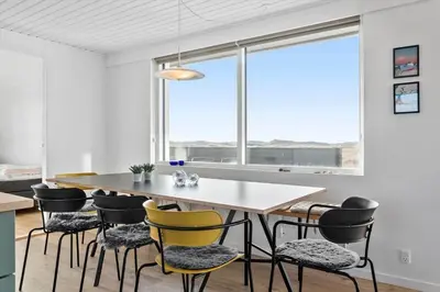 a dining room with a table and chairs at 106-Thisted-Simonsvej-6 in Thisted