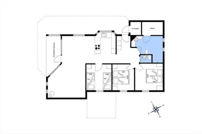 a drawing of a floor plan of a house at 1026-Thisted-Niels-Vognmands-Vej-26 in Torsted