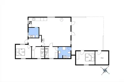 a floor plan of a house at 560-Thisted-Klitrosevej-60 in Thisted