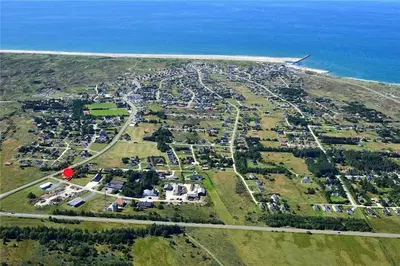 an aerial view of a town on the beach at 846-Thisted-Vesterhavsgade-6-A in Thisted