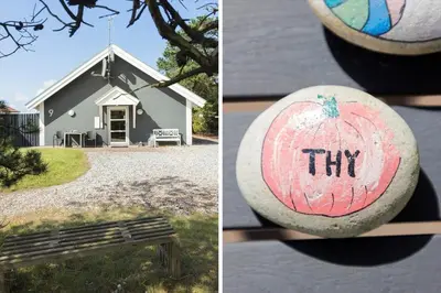 a church with a pumpkin painted on a building at 487-Thisted-Hummervej-9 in Thisted