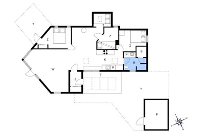 a floor plan of a house at 704-Thisted-Kristinesvej-54 in Thisted