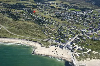 an aerial view of a town next to the beach at 868-Thisted-Nordsovej-168 in Thisted