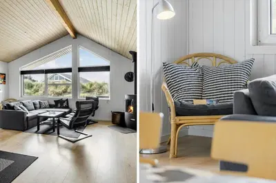 a living room with a couch and a table at 305-Thisted-Fiskervej-35 in Thisted