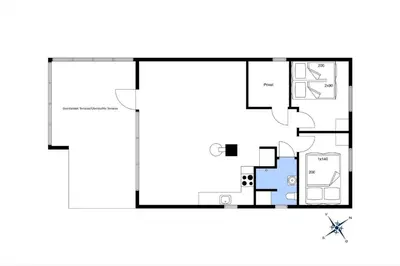 a floor plan of a house at 314-Thisted-Mose-Bollevej-14 in Thisted