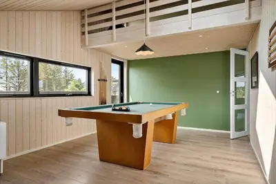 a room with a pool table in it at 786-Thisted-Flyndervej-6 in Thisted