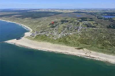 an aerial view of an island in the ocean at 875-Thisted-Flyndervej-23 in Thisted