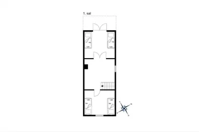 a floor plan of a house with a spider at 875-Thisted-Flyndervej-23 in Thisted